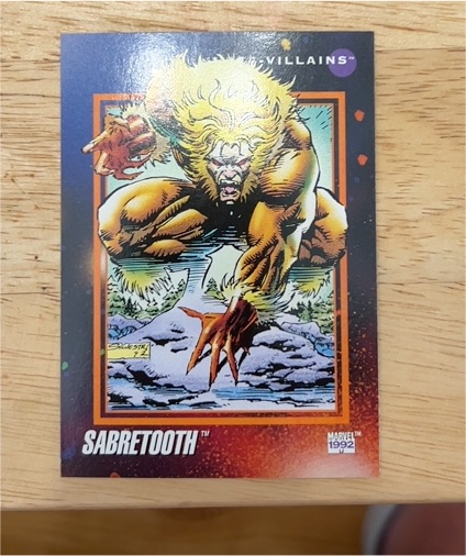 1992 Impel Marvel Universe Series 3 #129 Sabretooth — front