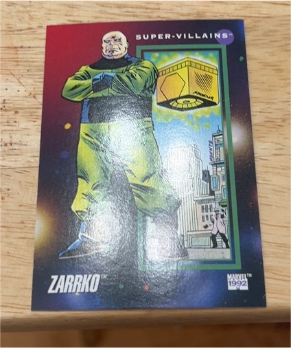 1992 Impel Marvel Universe Series 3 #127 Zarrko — front