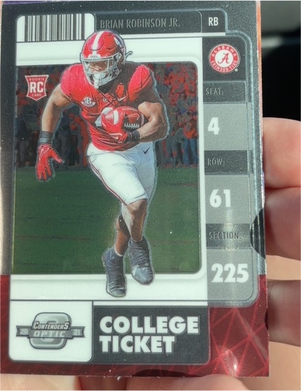 2022 Panini Chronicles Contenders Optic #9 Brian Robinson Jr. — front