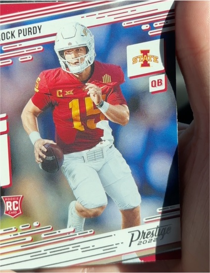 2022 Panini Chronicles Draft Picks Prestige #25 Brock Purdy — front