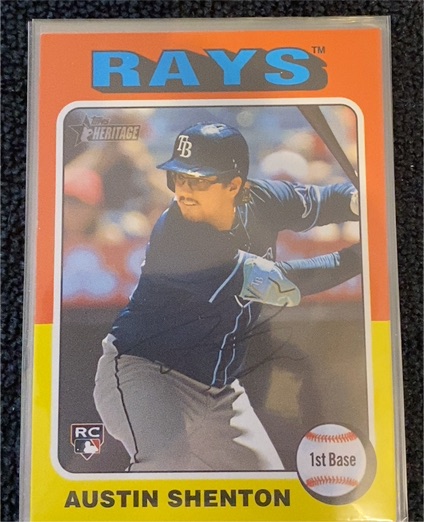 2024 Topps Heritage High Number #637 Austin Shenton — front