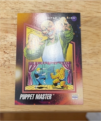 1992 Impel Marvel Universe #107 Puppet Master — front