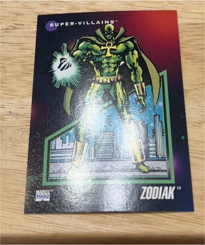 1992 Impel Marvel Universe #102 Zodiak — front