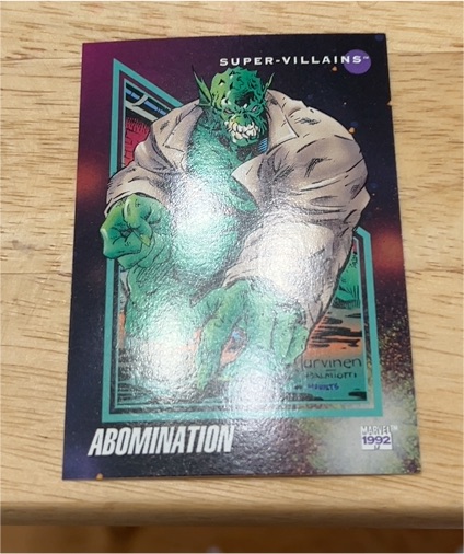 1992 Impel Marvel Universe Series 3 #101 Abomination — front