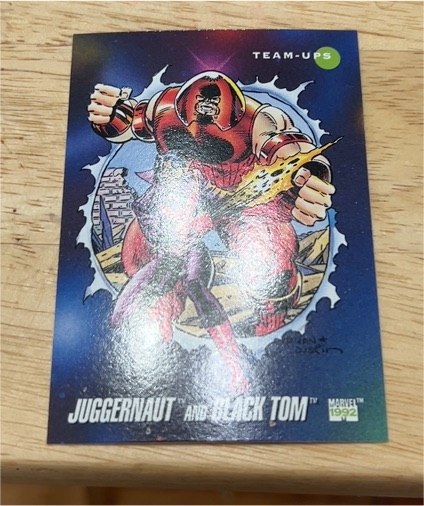 1992 Impel Marvel Universe Series 3 #100 Juggernaut and Black Tom — front