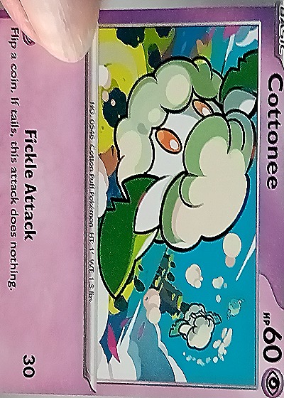 2023 Paldean Fates #034 Cottonee — front