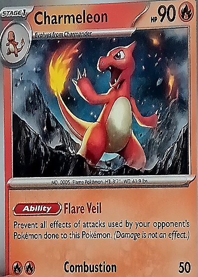 2024 Pokémon SV: Paldean Fates #008 Charmeleon — front