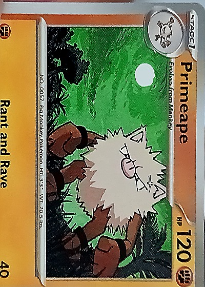 2000 Pokemon #57 Primeape — front