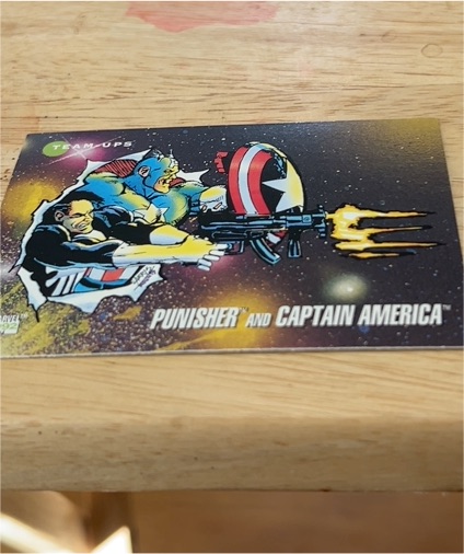 1992 Impel Marvel Universe Series 3 #94 Punisher and Captain America — front