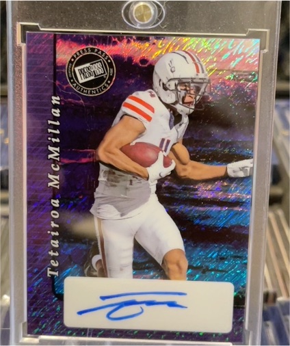 2024 Leaf Press Pass Tetairoa McMillan — front