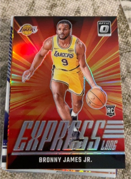 2024-25 Panini Donruss Optic #4 Bronny James Jr. Express Lane — front