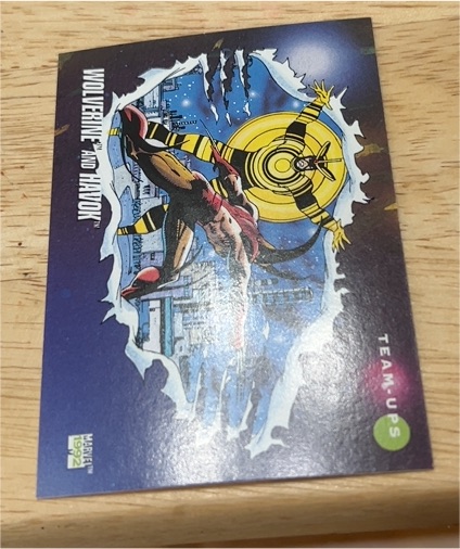 1992 Impel Marvel Universe Series 3 #91 Wolverine and Havok — front