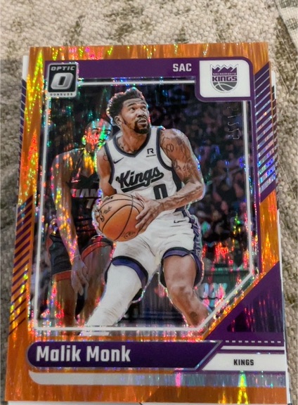 2024-25 Panini Donruss Optic #17 Malik Monk — front