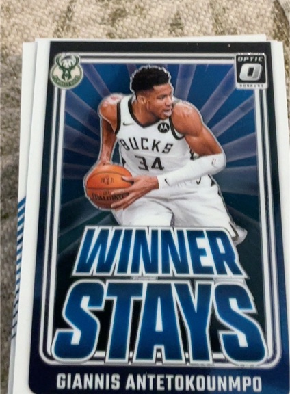 2024-25 Panini Donruss Optic #4 Giannis Antetokounmpo Winner Stays — front