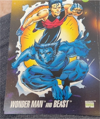 1992 Impel Marvel Universe Series 3 #89 Wonder Man and Beast — front