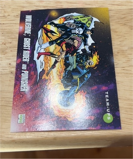 1992 Impel Marvel Universe Series 3 #88 Wolverine, Ghost Rider and Punisher — front