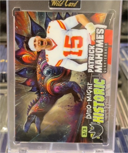 2024 Wild Card Dino-Might Historic #Dino-Might Historic Patrick Mahomes — front