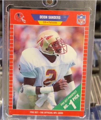 1989 Pro Set #486 Deion Sanders — front