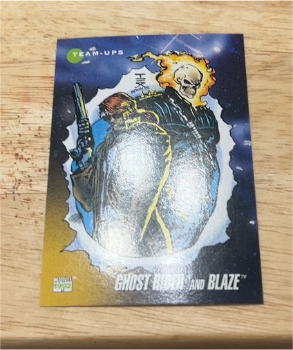 1992 Impel Marvel Universe Series 3 #79 Ghost Rider and Blaze — front