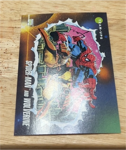 1992 Impel Marvel Universe Series 3 #74 Spider-Man and Wolverine — front