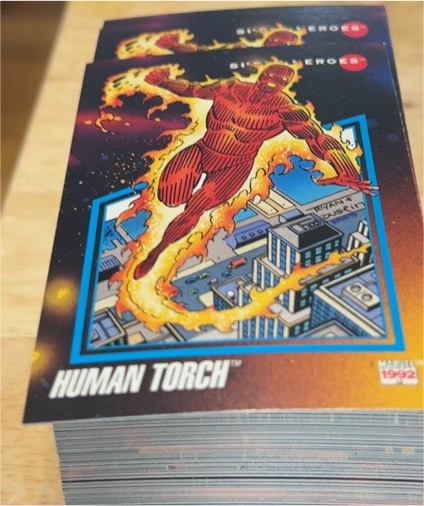 1992 Impel Marvel Universe Series 3 #58 Human Torch — front