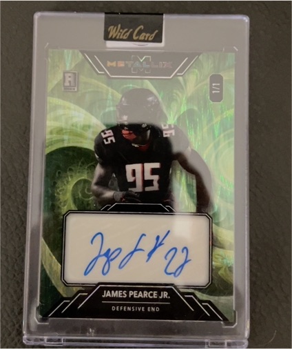 2025 Wild Card Metallix #1/1 James Pearce Jr. — front