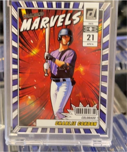 2025 Panini Donruss Diamond Marvels #7 Charlie Condon — front