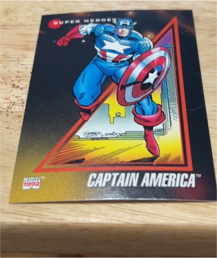 1992 Impel Marvel Universe Series 3 #37 Captain America — front