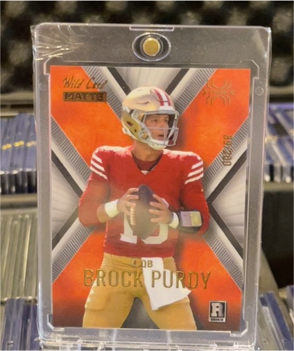 2022 Panini Wild Card Matte X-PLODE #X Brock Purdy — front