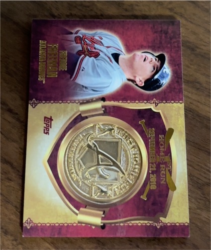 2015 Topps First Home Run Medallions #FHRM-FF Freddie Freeman — front