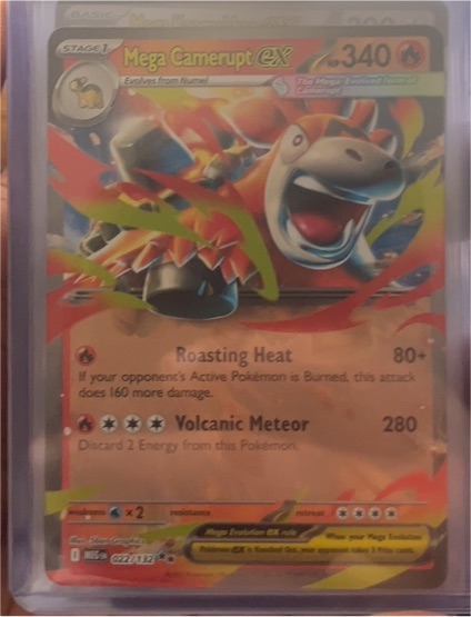 2025 Pokemon Mega Evolution Mega Camerupt EX #022/132 — front