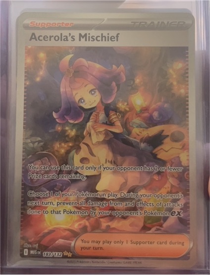 2025 Pokémon Mega Evolutions #183 Acerola's Mischief — front