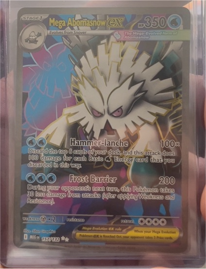 2014 Pokemon TCG Mega Evolutions #157/132 Mega Abomasnow ex — front