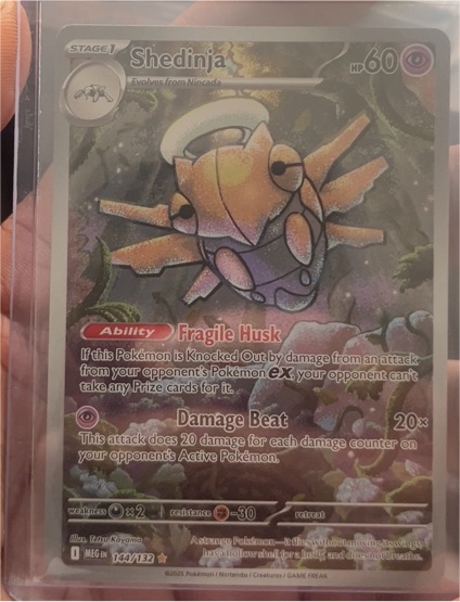 2023 Pokémon Mega Evolution #144 Shedinja Illustration Rare — front