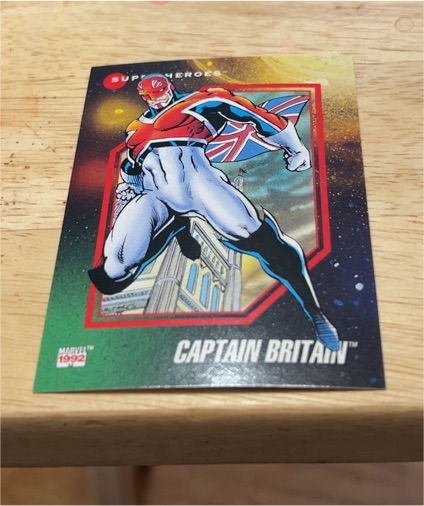 1992 Impel Marvel Universe Series 3 #17 Captain Britain — front