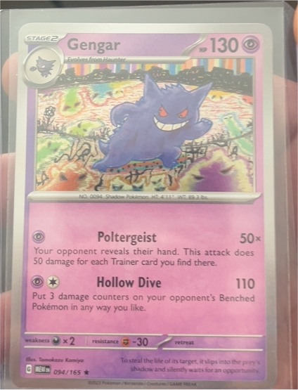 2023 Pokemon TCG Scarlet & Violet 151 #094 Gengar — front