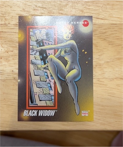 1992 Impel Marvel Universe Series 3 #12 Black Widow — front