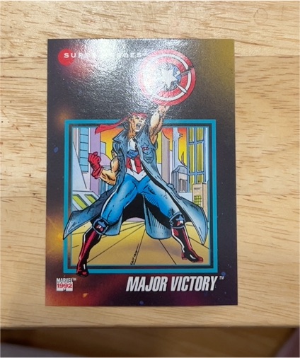 1992 Impel Marvel Universe #10 Major Victory — front