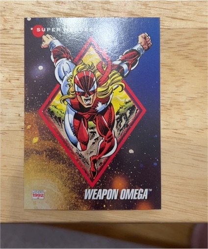 1992 Impel Marvel Universe Series 3 #8 Weapon Omega — front