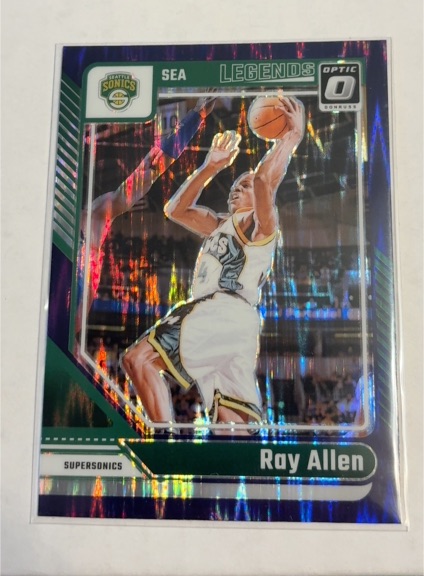2024-25 Donruss Optic #240 Ray Allen Seattle Supersonics — front