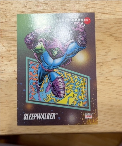 1992 Impel Marvel Universe Series 3 #3 Sleepwalker — front