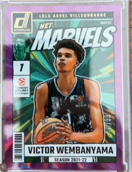 2024-25 Donruss Turkish Airlines EuroLeague #21 Victor Wembanyama Net Marvels — front