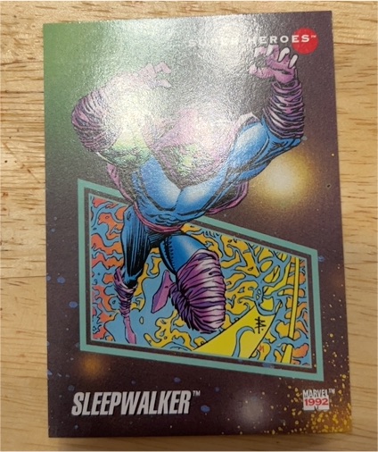 1992 Impel Marvel Universe #3 Sleepwalker — front