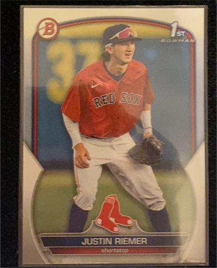 2023 Bowman Draft #BDC-182 Justin Riemer — front