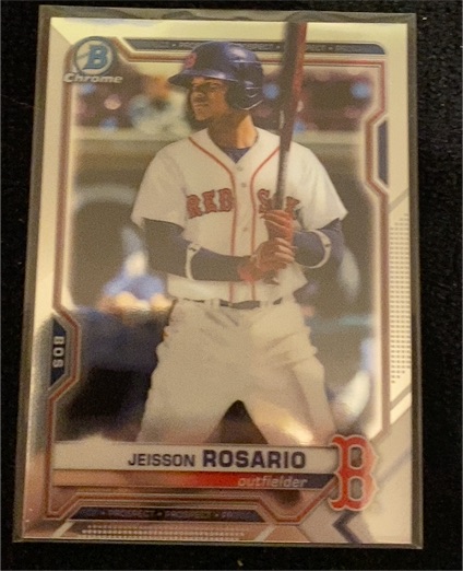 2021 Bowman Chrome #BCP-37 Jeisson Rosario — front