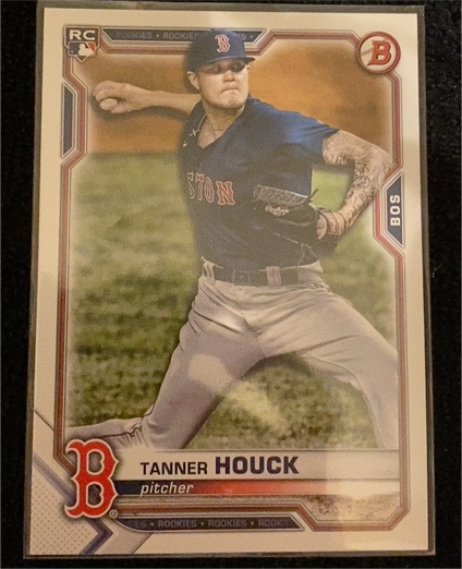 2021 Bowman #21 Tanner Houck Boston Red Sox — front