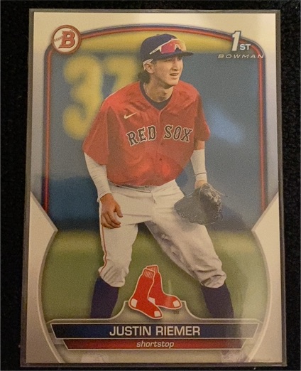 2023 Bowman Draft #BD-182 Justin Riemer — front