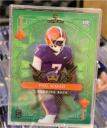 2024 Wild Card 5 Card Draw Stacked Deck #J Phil Mafah — front