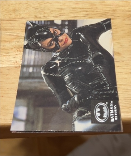 1992 Topps Stadium Club Batman Returns #D Michelle Pfeiffer as Catwoman — front