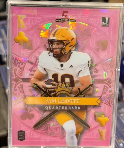 2024 Wild Card 5 Card Draw Stacked Deck #Sam Leavitt — front